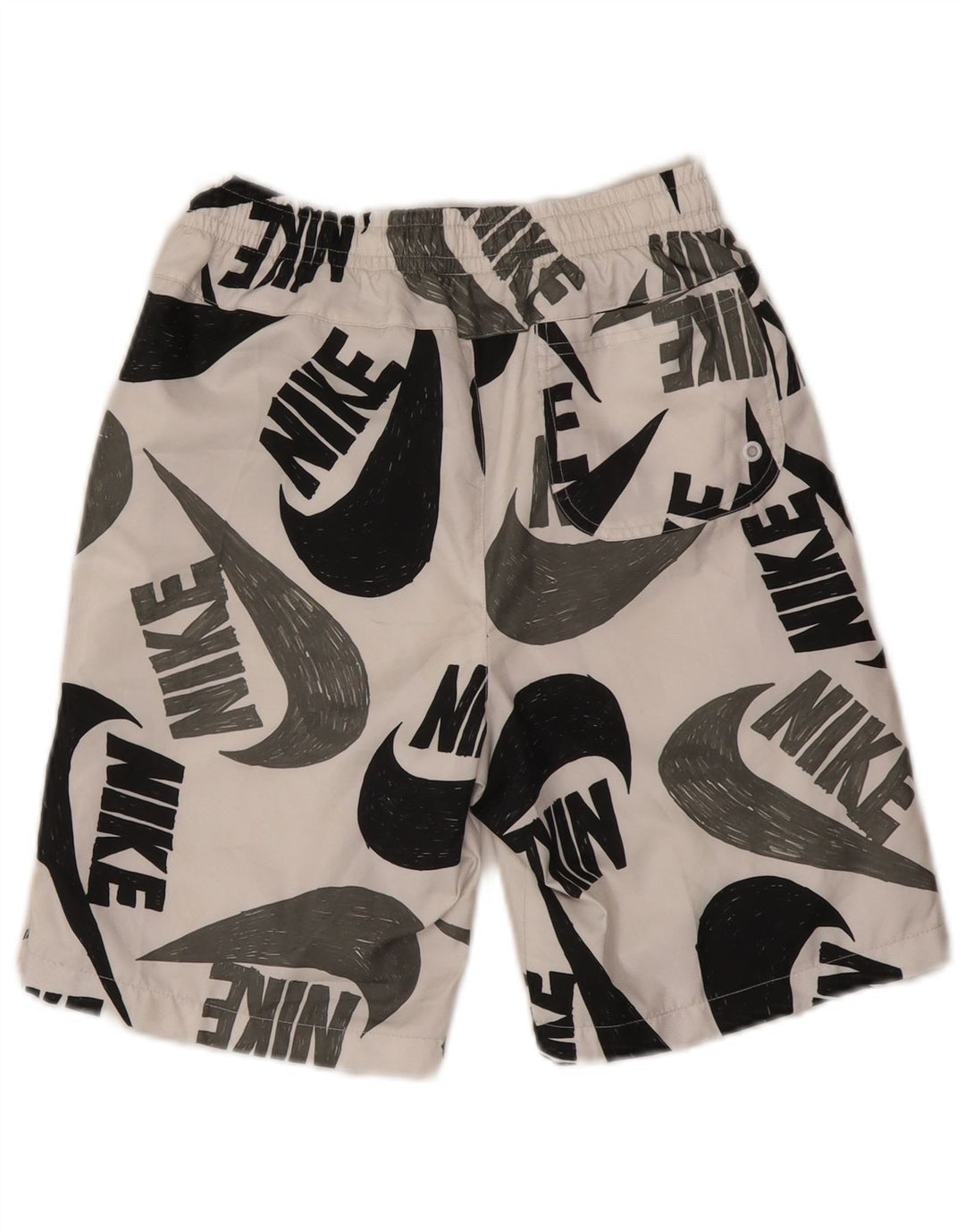 Pantaloni scurți sport Nike pentru băieți, 12-13 ani, mari, alb, poliester