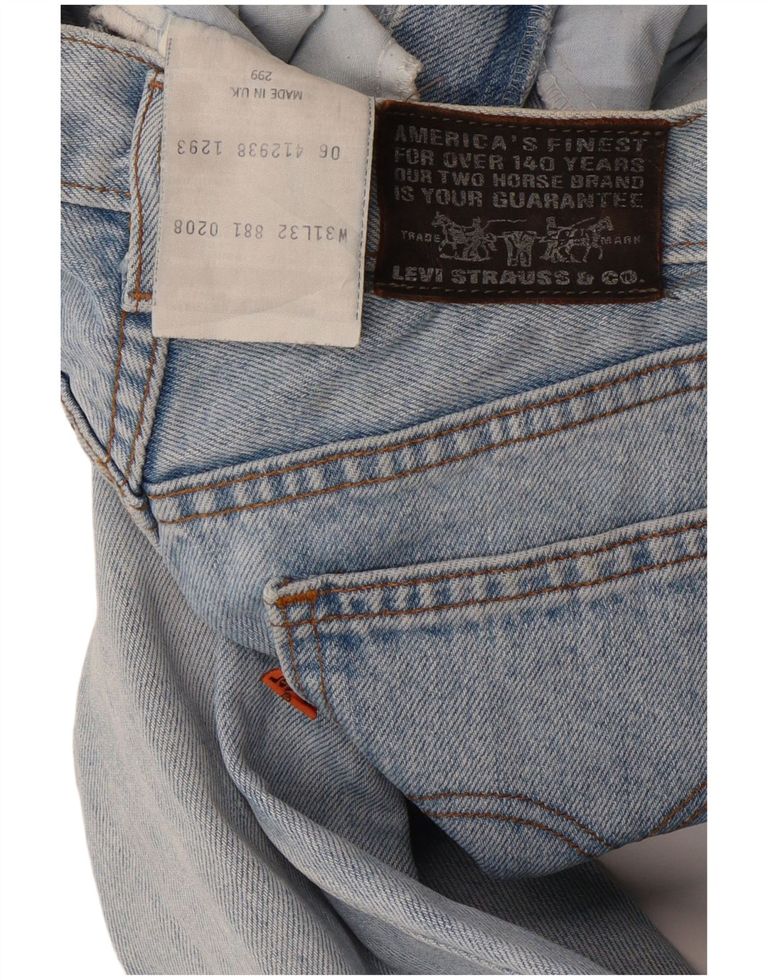 Blugi conici pentru femei Levi's W31 L32 Bumbac albastru