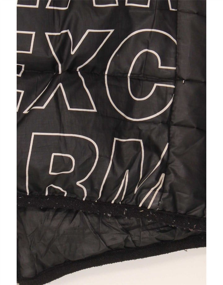 Jachetă căptușită cu grafică pentru bărbați Armani Exchange UK 40 Large Black