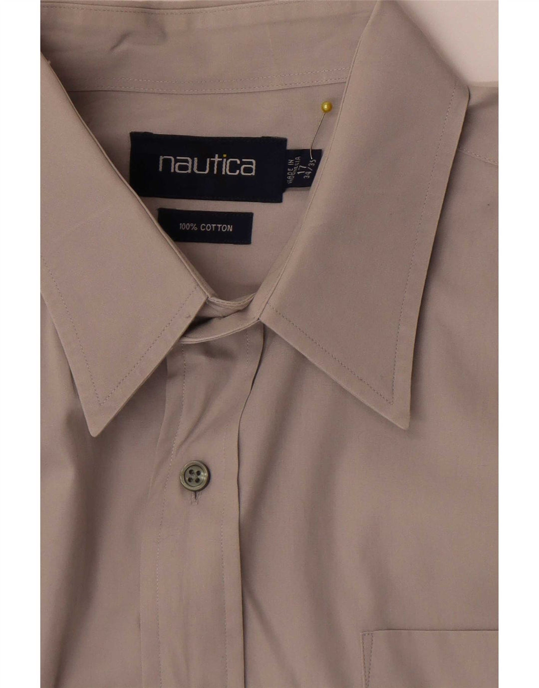 Cămașă pentru bărbați Nautica Mărimea 17 XL Bumbac gri