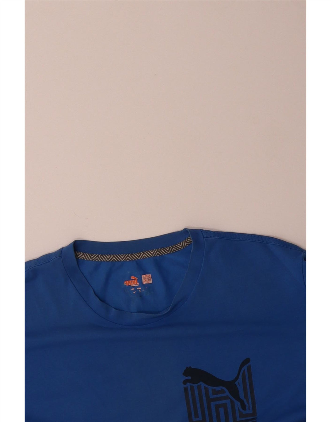 PUMA Mens Graphic T-Shirt Top Large Blue