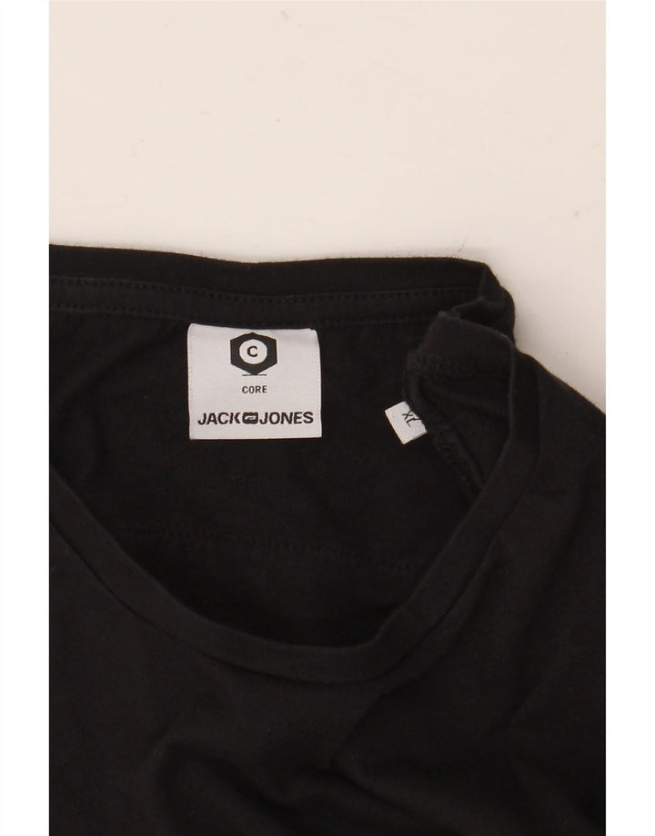 Tricou grafic pentru bărbați JACK & JONES Top XL Negru