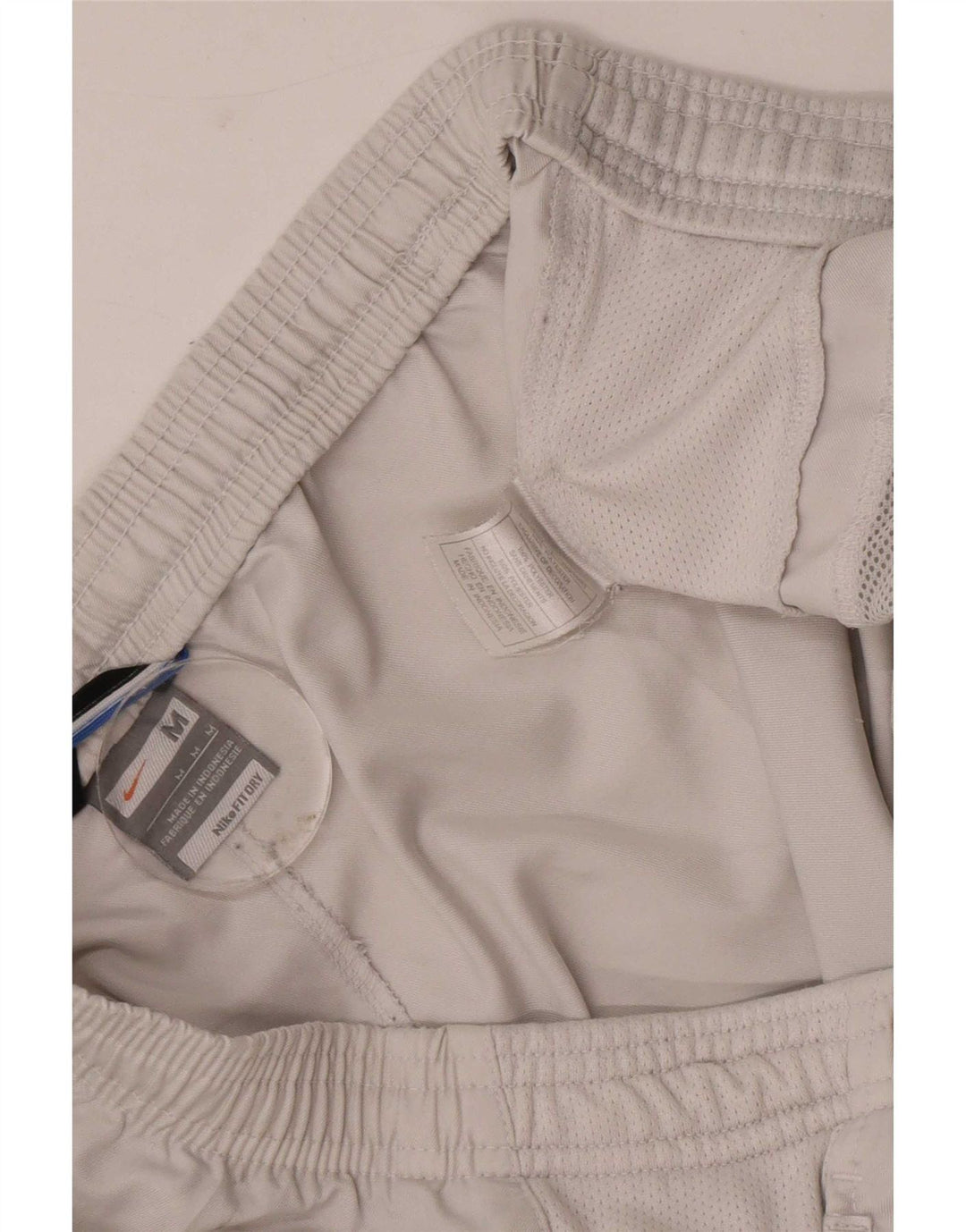 Pantaloni scurți sport Nike pentru bărbați, poliester alb mediu