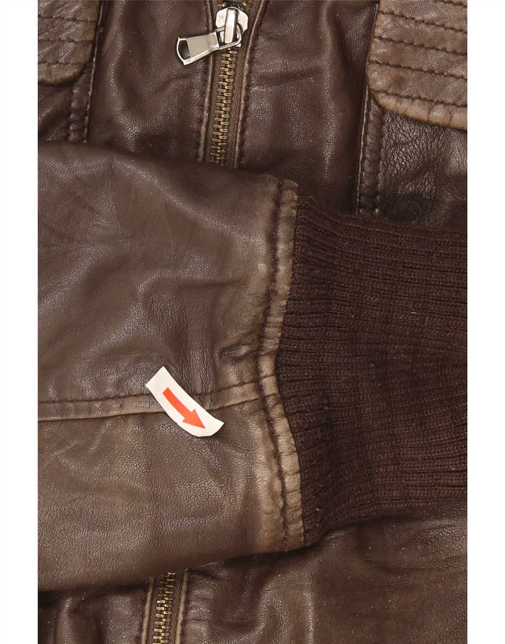 Jachetă de piele pentru bărbați Conbipel IT 50 Large Brown