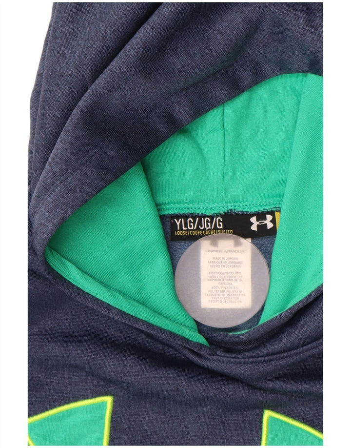 Pulover cu glugă largi pentru fete UNDER ARMOUR 11-12 ani, mare, bleumarin