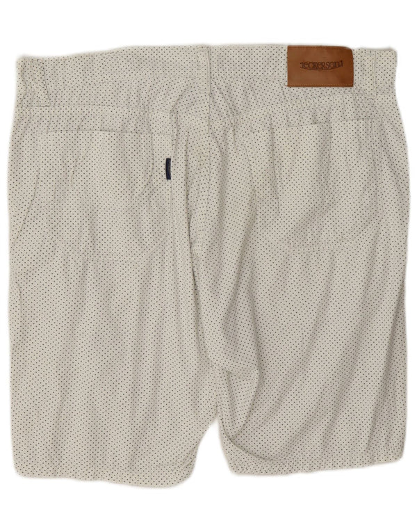 Pantaloni scurți chino pentru bărbați Jeckerson IT 50 Large W36 Bumbac cu pete albe