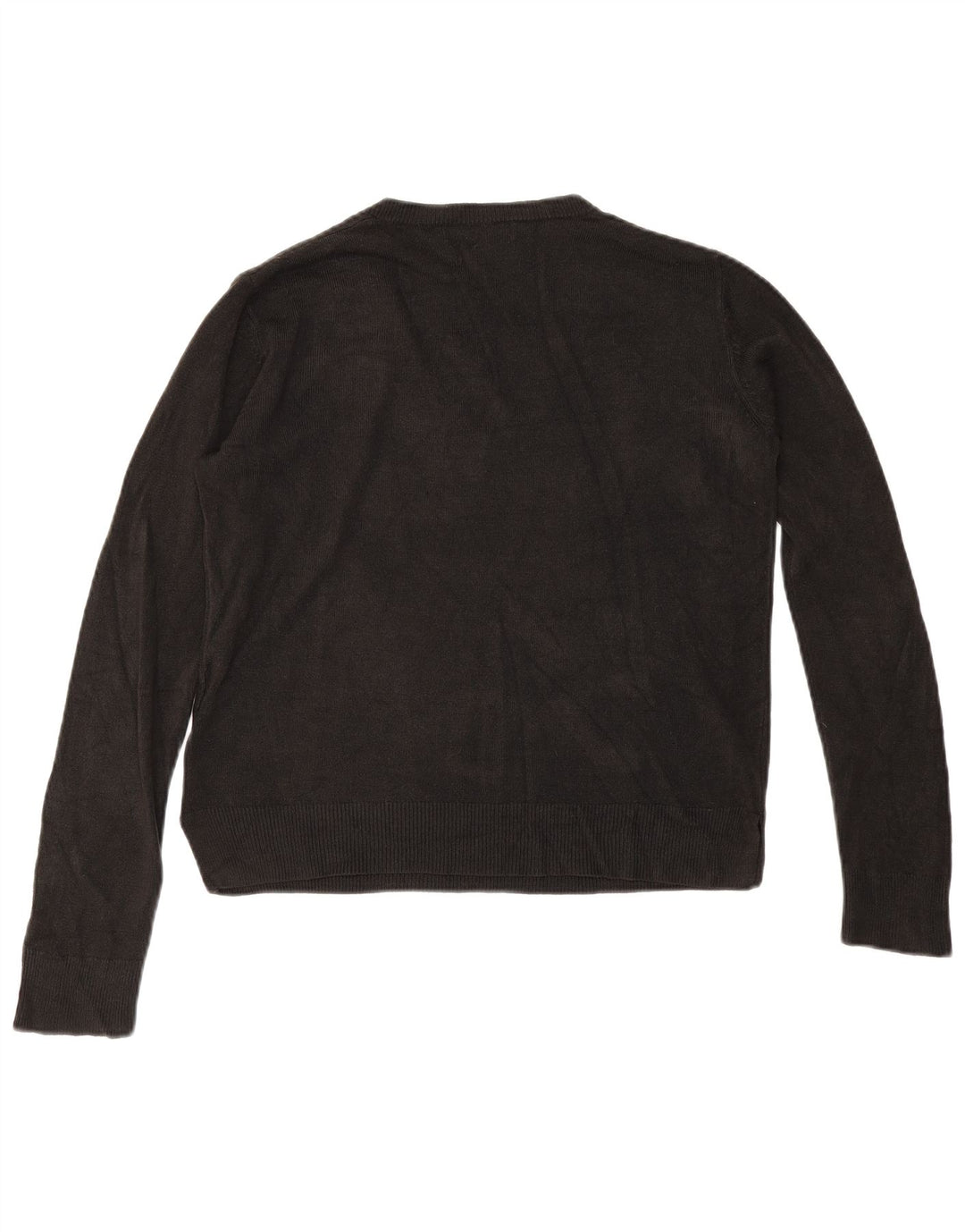 Pulover pentru femei Marks & Spencer cu decolteu în V UK 12 Medium Negru Acrilic