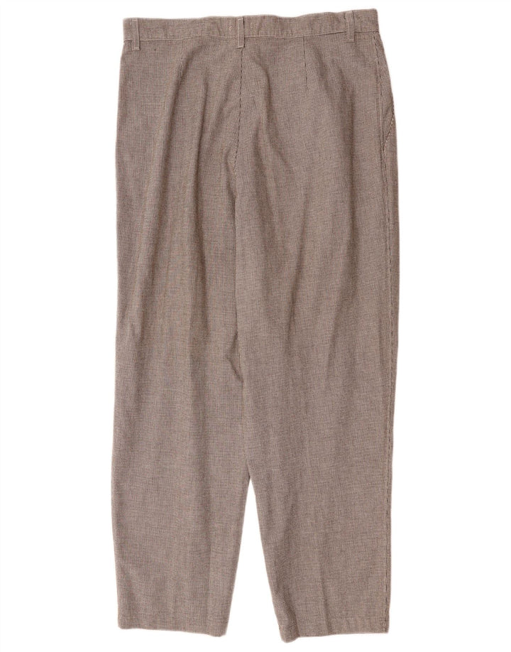 Pantaloni chino pentru femei LEE US 18 2XL W36 L28 maro Houndstooth