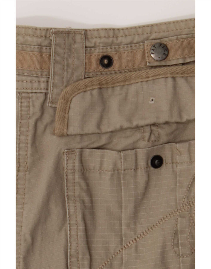 Pantaloni scurti cargo pentru femei Fat Face UK 12 Medium W30 Kaki Bumbac
