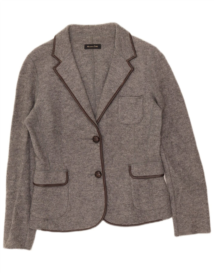 Massimo Dutti Jachetă pentru damă cu 2 nasturi UE 42 Lână mare gri