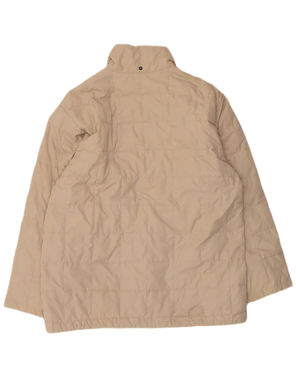 Jachetă căptușită pentru bărbați Sergio Tacchini UK 40 mare, bej, poliester