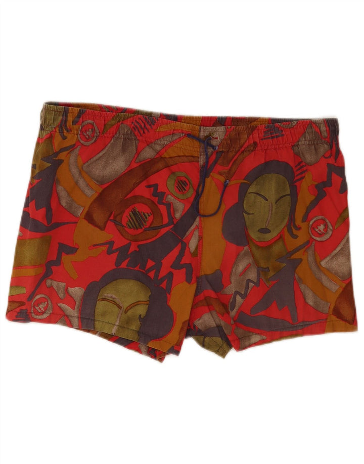 Allen Cox Pantaloni scurți de înot pentru bărbați, mari, multicolore, cu model