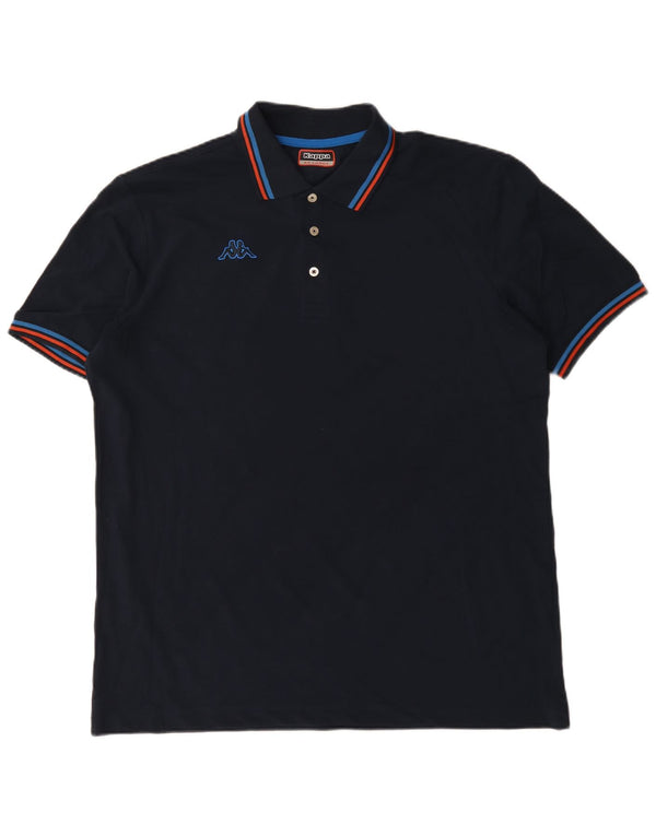 Cămașă polo pentru bărbați Kappa 2XL bumbac negru