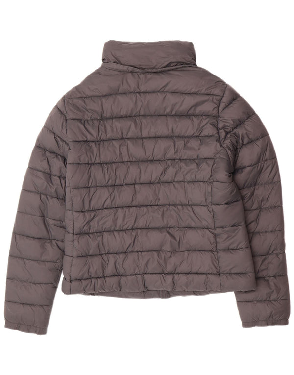 Jachetă căptușită pentru femei Superdry UK 16 mare nailon gri