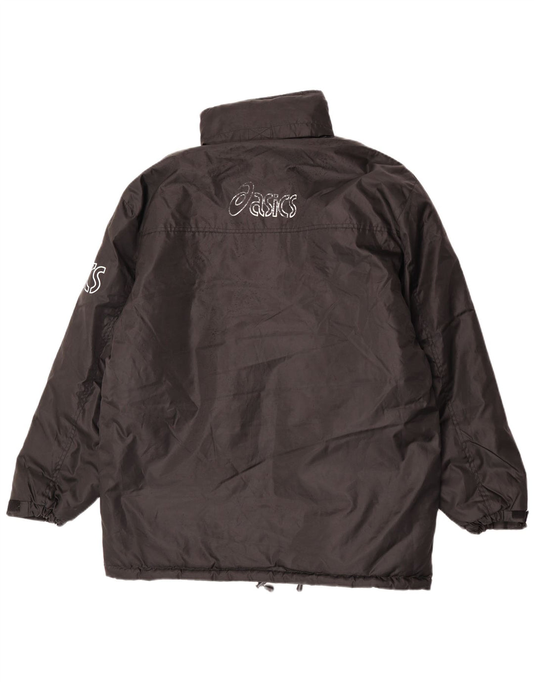 Jachetă Asics Graphic Windbreaker pentru bărbați UK 40 Poliester negru mare