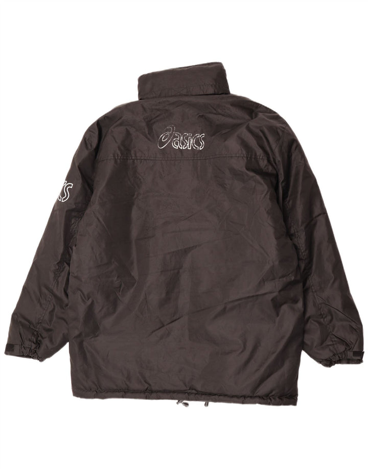Jachetă Asics Graphic Windbreaker pentru bărbați UK 40 Poliester negru mare