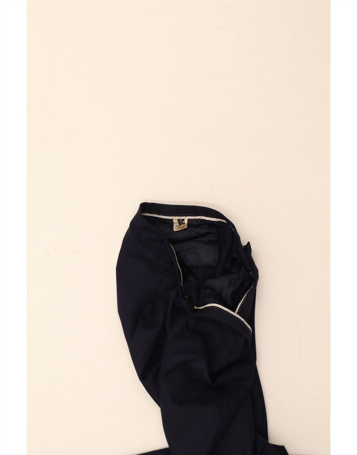 MASSIMO DUTTI Womens Straight Suit Trousers EU 40 Medium W30 L35 Navy Blue Vintage Massimo Dutti and Second-Hand Massimo Dutti from Messina Hembry 