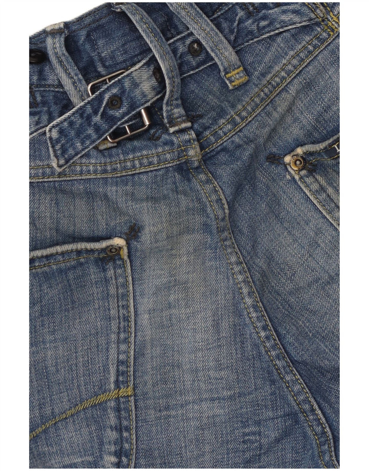 Pantaloni scurți de denim verde Cinch pentru bărbați Lee W29 Bumbac albastru mic