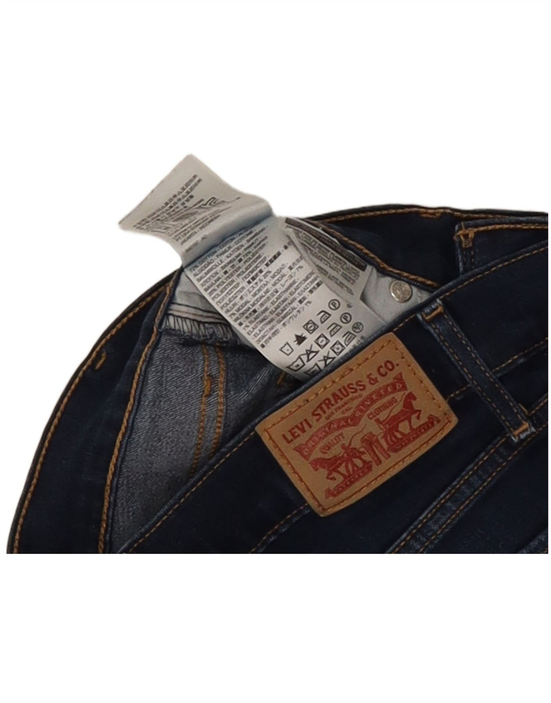 Blugi Levi's 715 Bootcut pentru femei W26 L27 bumbac bleumarin