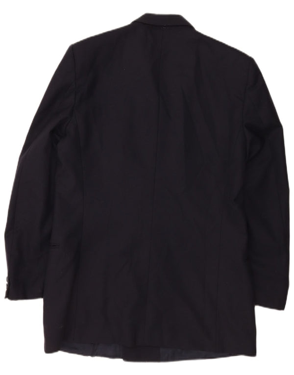 Jachetă vintage pentru bărbați cu două piepturi IT 50 mare bleumarin