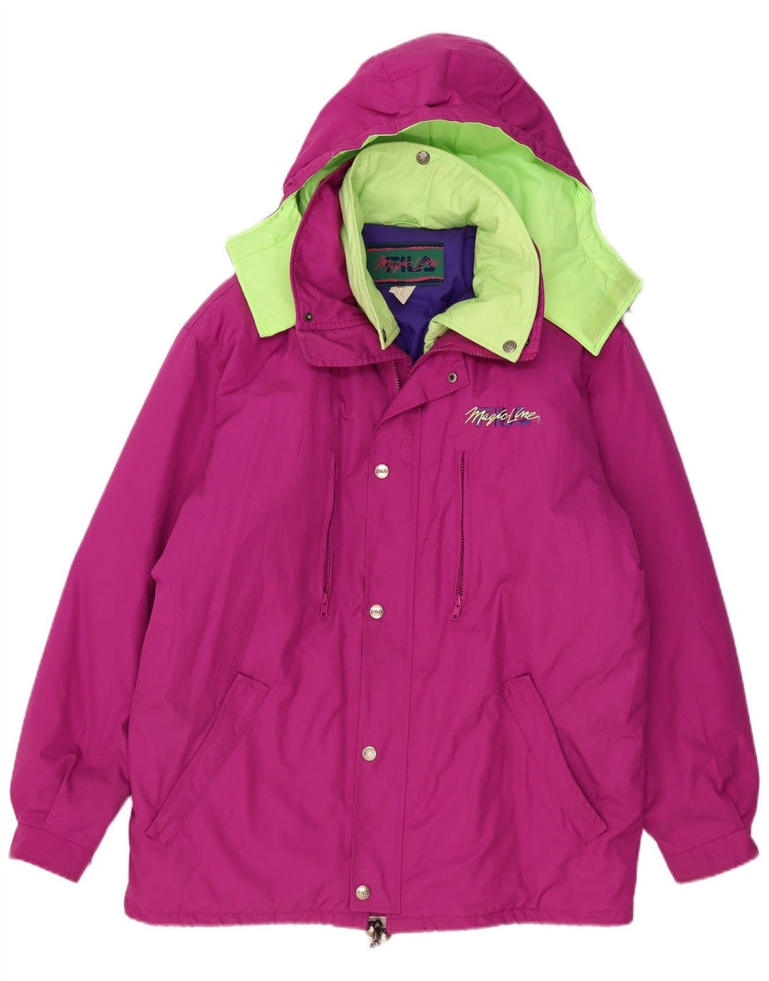 Jachetă căptușită cu glugă Fila pentru bărbați IT 52 XL roz poliester color bloc