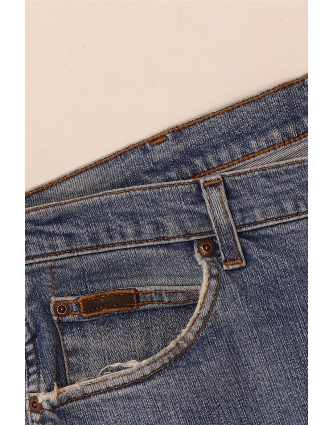 Blugi drepti Wrangler pentru bărbați Texas Stretch W36 L30 Bumbac albastru
