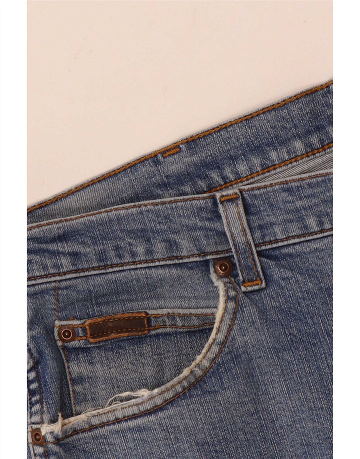 Blugi drepti Wrangler pentru bărbați Texas Stretch W36 L30 Bumbac albastru