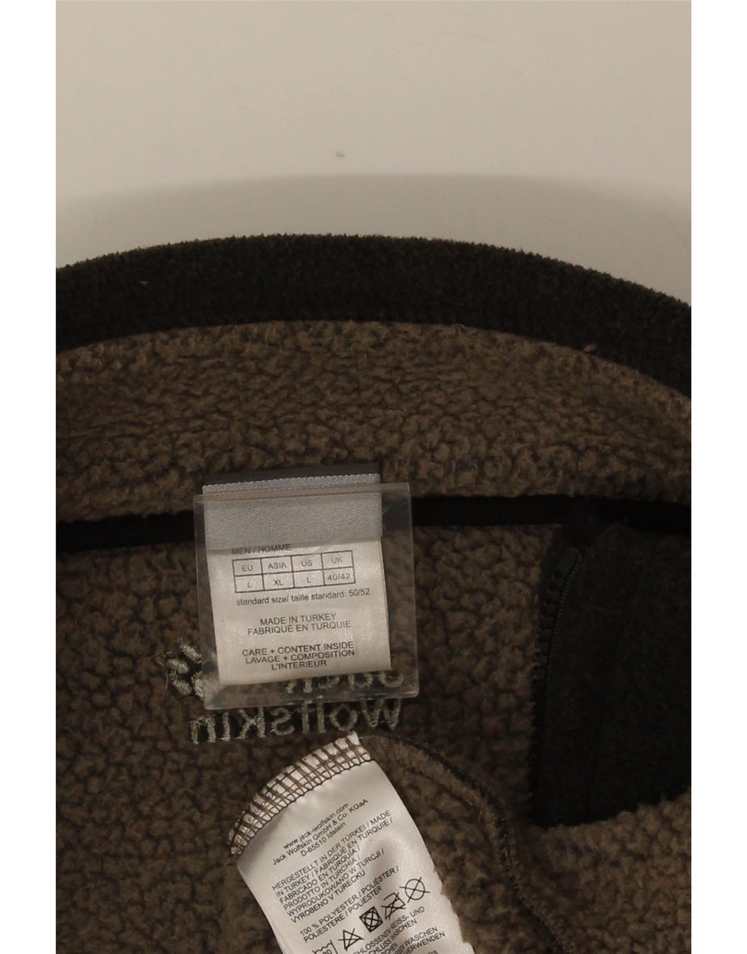Jachetă fleece pentru bărbați JACK WOLFSKIN UK 40/42 mare poliester gri