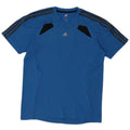 Tricou Adidas Climacool pentru bărbați Top Mediu Albastru Poliester Colorblock