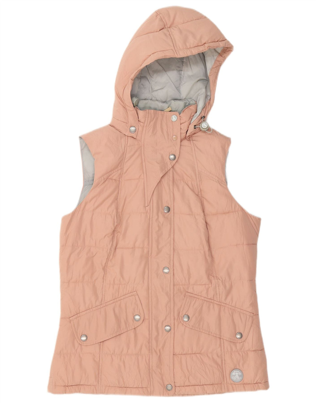 Gilet căptușit cu glugă Barbour pentru femei UK 12 Poliester roz mediu