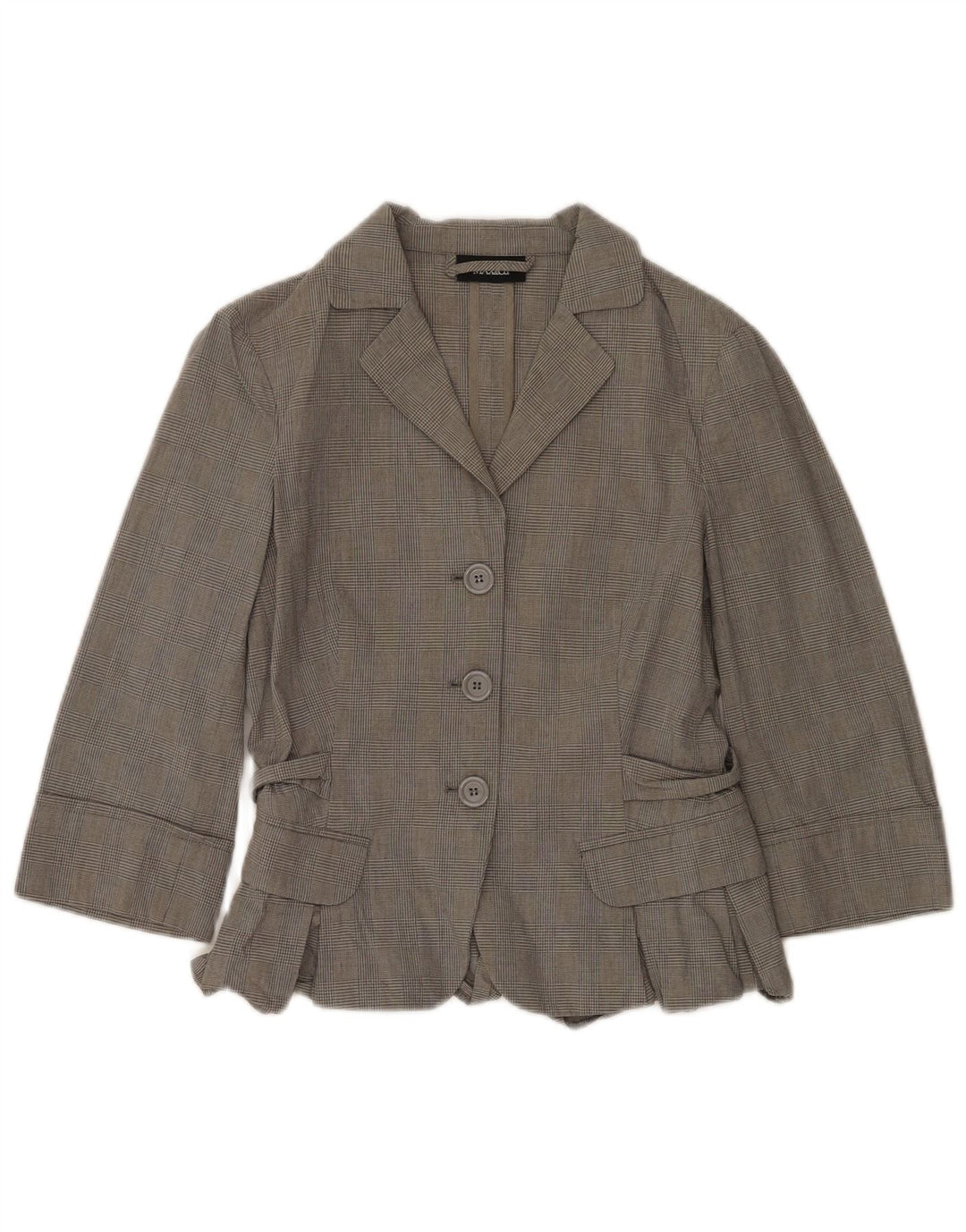 Max & Co. Costum 2 piese pentru femei cu mâneci 3/4 UK 12 Medium W30 L31 Gri Check