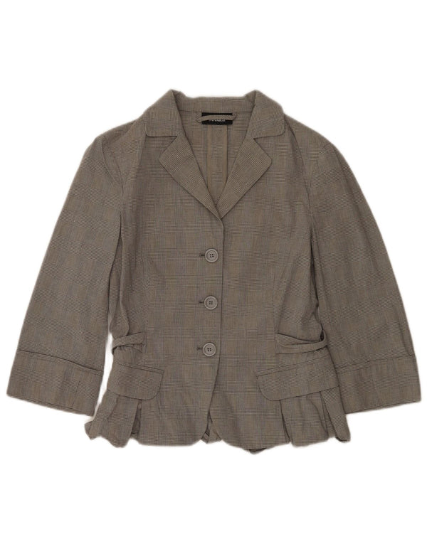 Max & Co. Costum 2 piese pentru femei cu mâneci 3/4 UK 12 Medium W30 L31 Gri Check