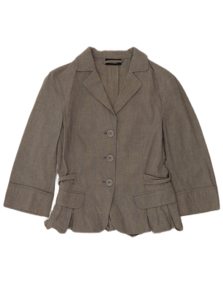 Max & Co. Costum 2 piese pentru femei cu mâneci 3/4 UK 12 Medium W30 L31 Gri Check