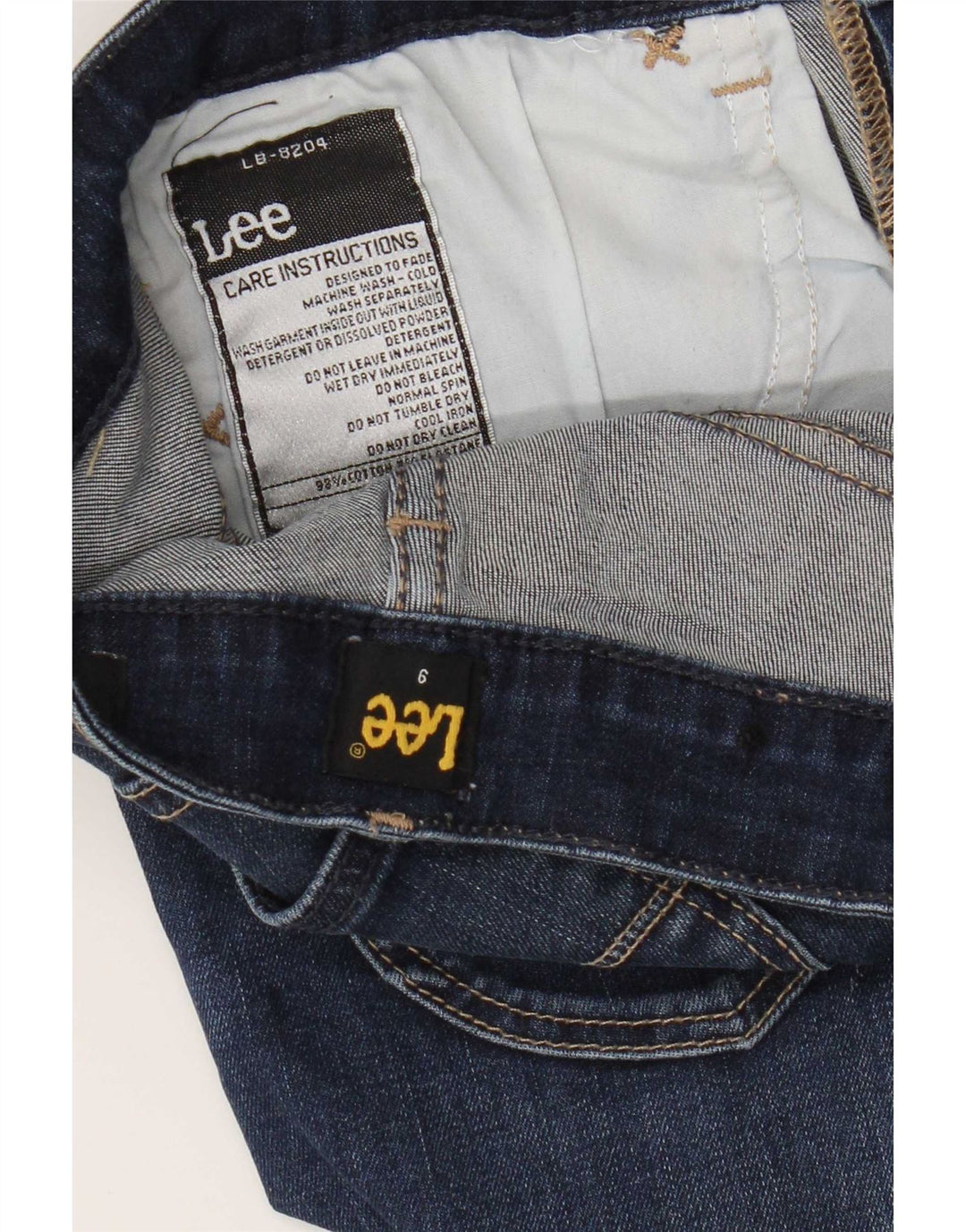 Jeans Bootcut Lee pentru femei US 9 Medium W28 L27 Blue Bumbac