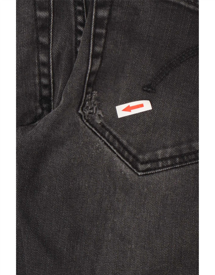 Dondup Blugi Slim Fit pentru femei Distressed W28 L31 bumbac negru