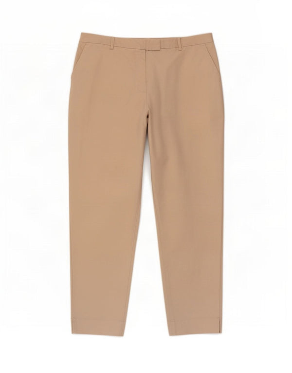Marks & Spencer Pantaloni de costum conici pentru femei UK 20 2XL W36 L26 Bej Bumbac