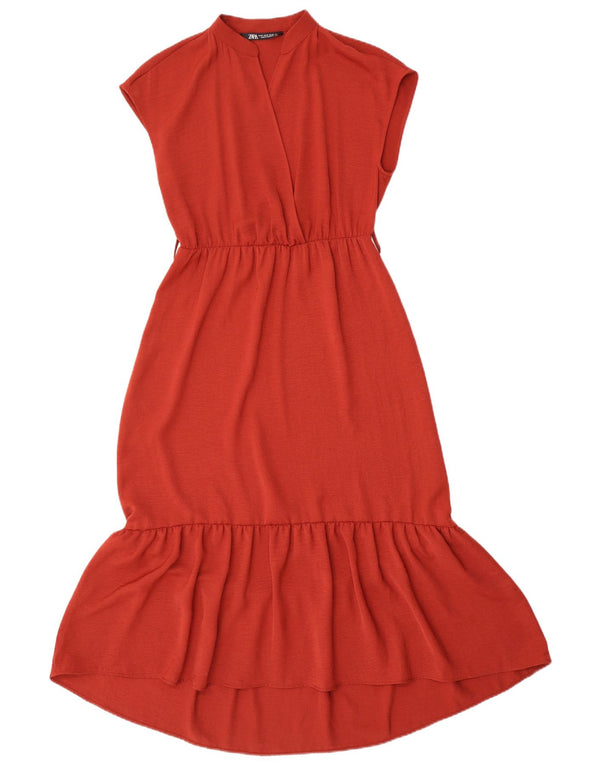 Rochie Maxi fără mâneci pentru femei Zara UK 6 XS Roșu