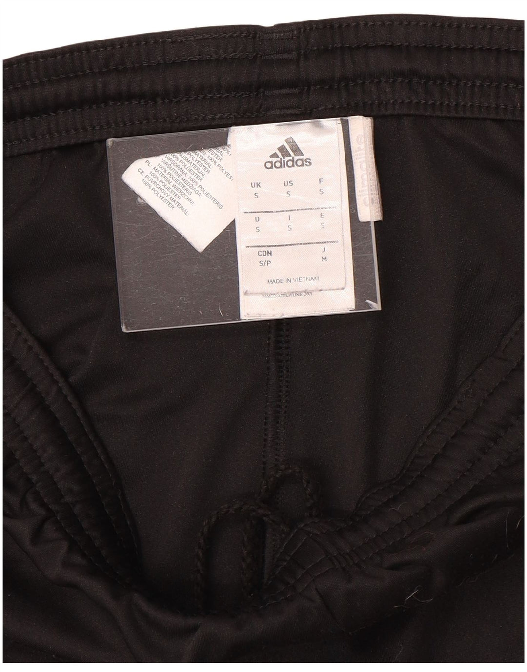 Pantaloni scurți sport adidas Climalite pentru bărbați, poliester negru mic