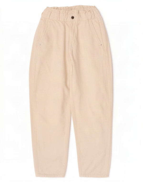 Blugi conici cu talie înaltă pentru femei Zara EU 36 XS L26 L24 Bumbac alb cadru
