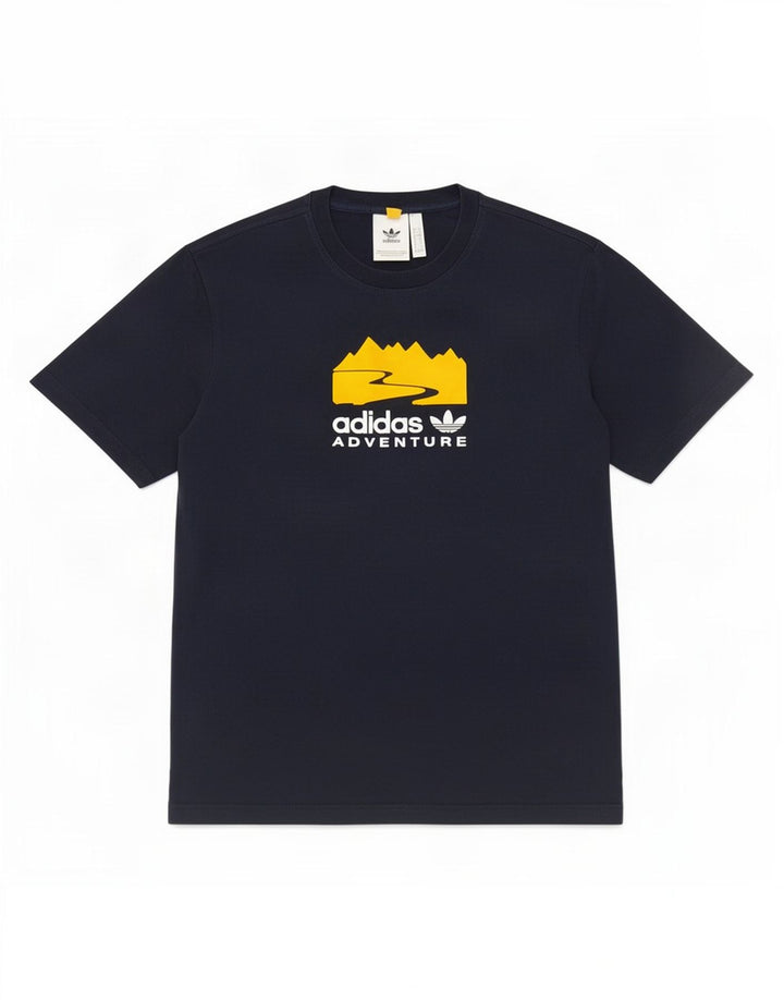 Tricou grafic pentru bărbați Adidas Top mic, bleumarin