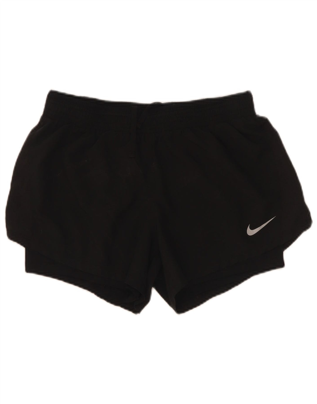 Pantaloni scurti sport Nike pentru femei UK 12 Poliester mediu negru