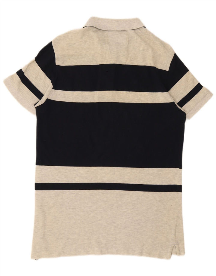 Tricou polo Woolrich pentru bărbați, bumbac color bloc, gri mediu