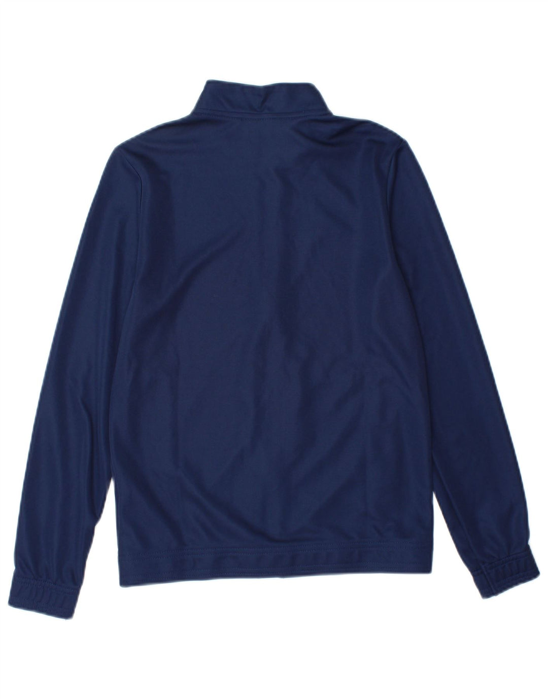 ADIDAS Boys Aeroready Tracksuit Top Jacket 11-12 Years Navy Blue Polyester