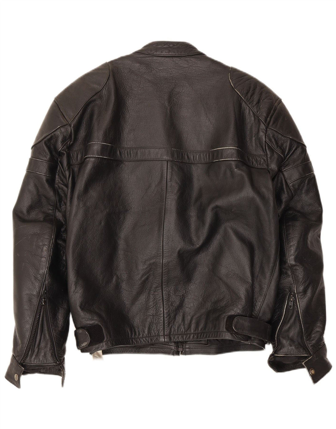 Jachetă din piele pentru bărbați VINTAGE UK 40, mare, neagră