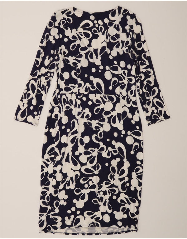 Rochie teacă pentru femei Phase Eight, cu model abstract, UK 12 Medium Bleumarin