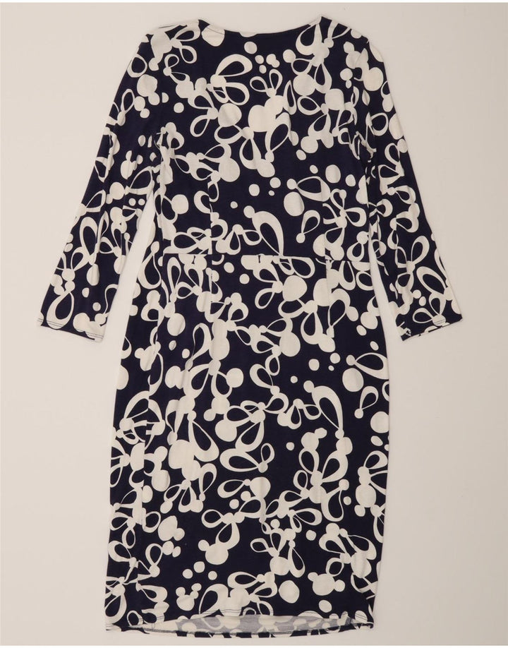 Rochie teacă pentru femei Phase Eight, cu model abstract, UK 12 Medium Bleumarin