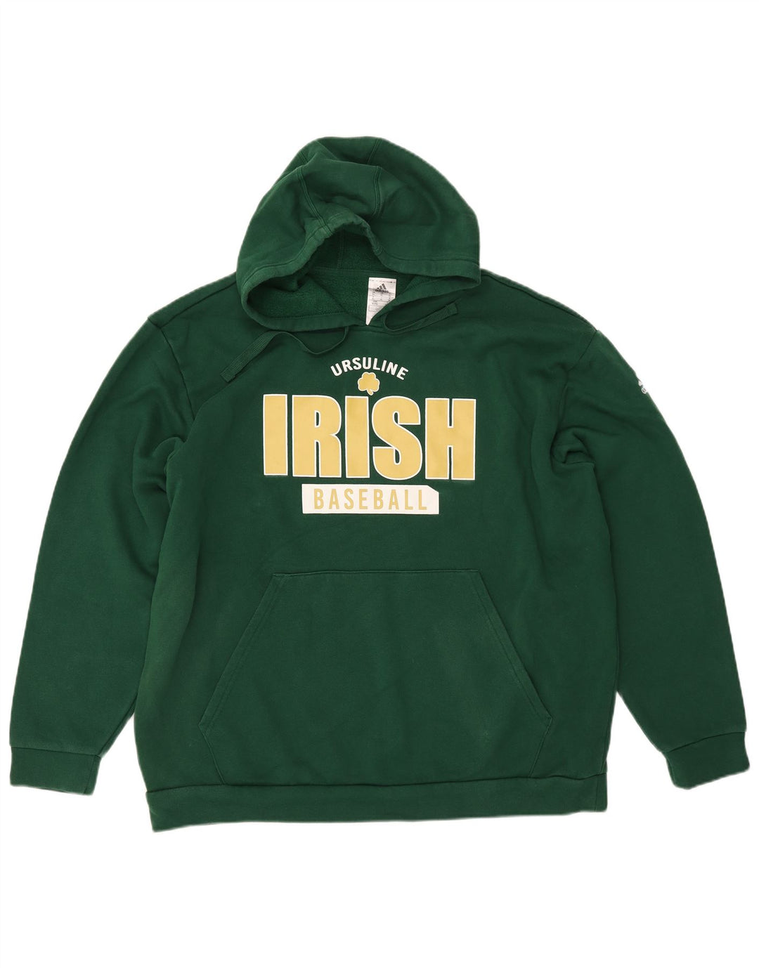 Pulover ADIDAS pentru bărbați, cu grafică de baseball, XL, bumbac, verde