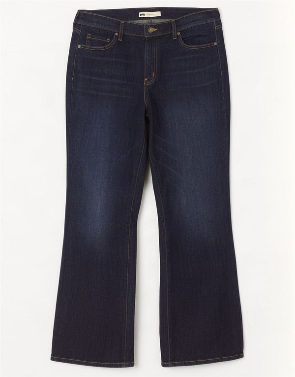 Jeans Levi's pentru femei 515 cu talie înaltă Bootcut US 16 2XL W33 L32 bleumarin