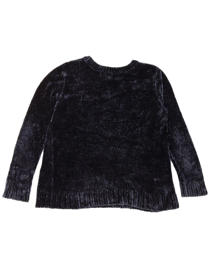 Pulover ORVIS pentru femei cu decolteu triplu UK 16 Poliester mare bleumarin