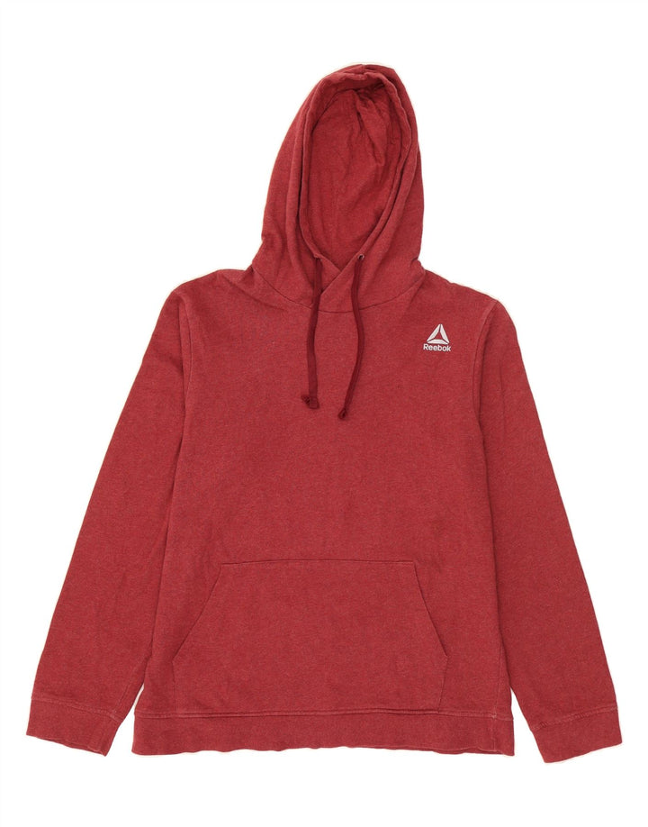 REEBOK Mens Hoodie Jumper Medium Red Cotton Vintage Reebok and Second-Hand Reebok from Messina Hembry 